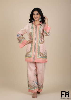 peach turkish co ord sets ||"fm first made"||